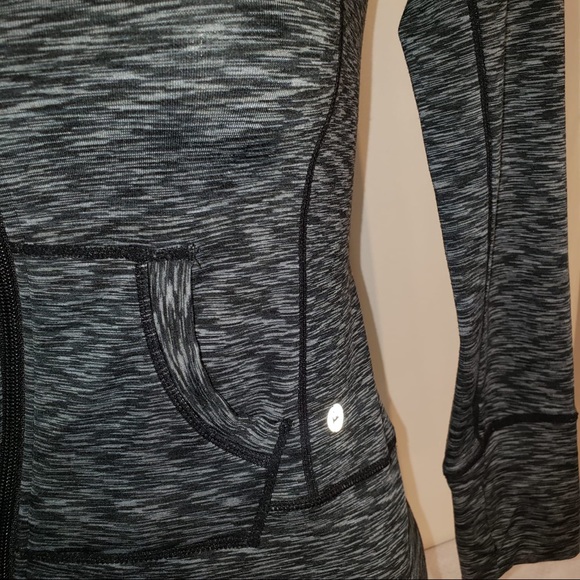 90 Degrees Dark Black Grey Athletic Zip Up Hoodie - Picture 10 of 10
